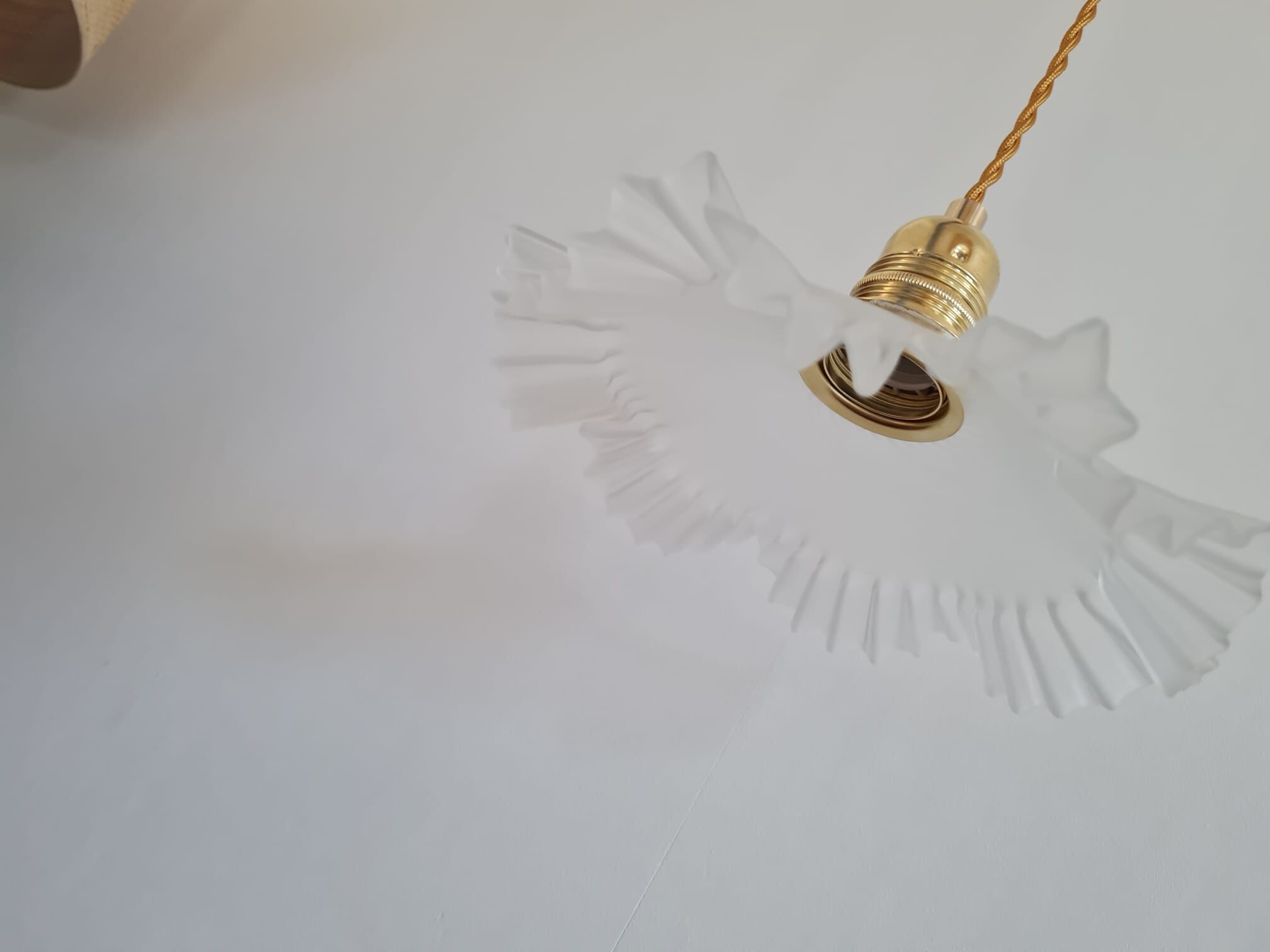 Polished glass hanging