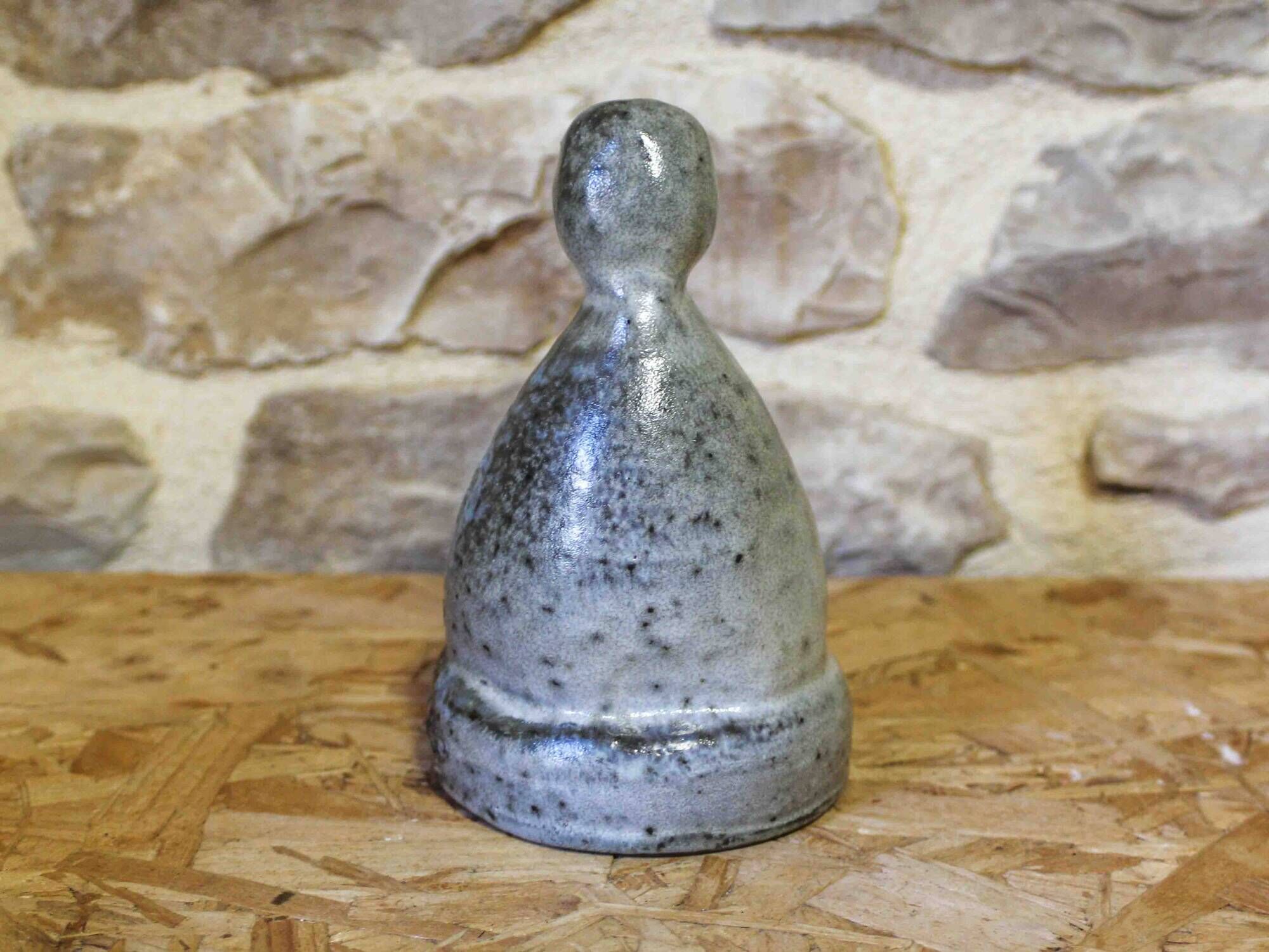 Vierge à l'enfant en grès émaillé Jeanne et Norbert Pierlot