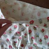 Vintage cushion cover floral cotton fabric 60 x 65 cm