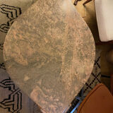 Vintage pink marble eye coffee table