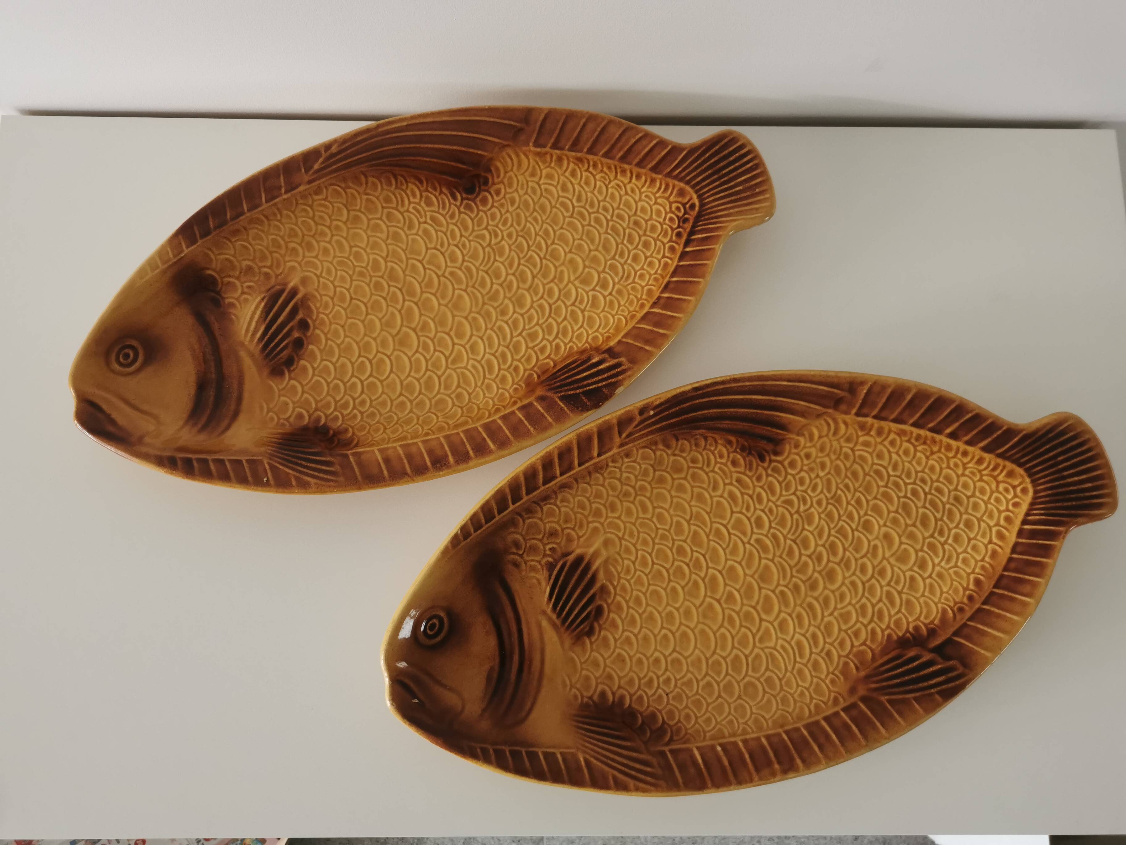 Vintage Fish Serving Plate: KIL Yugoslavia Mid-Century Tableware