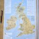 The British Isles, original map printed in 1879.