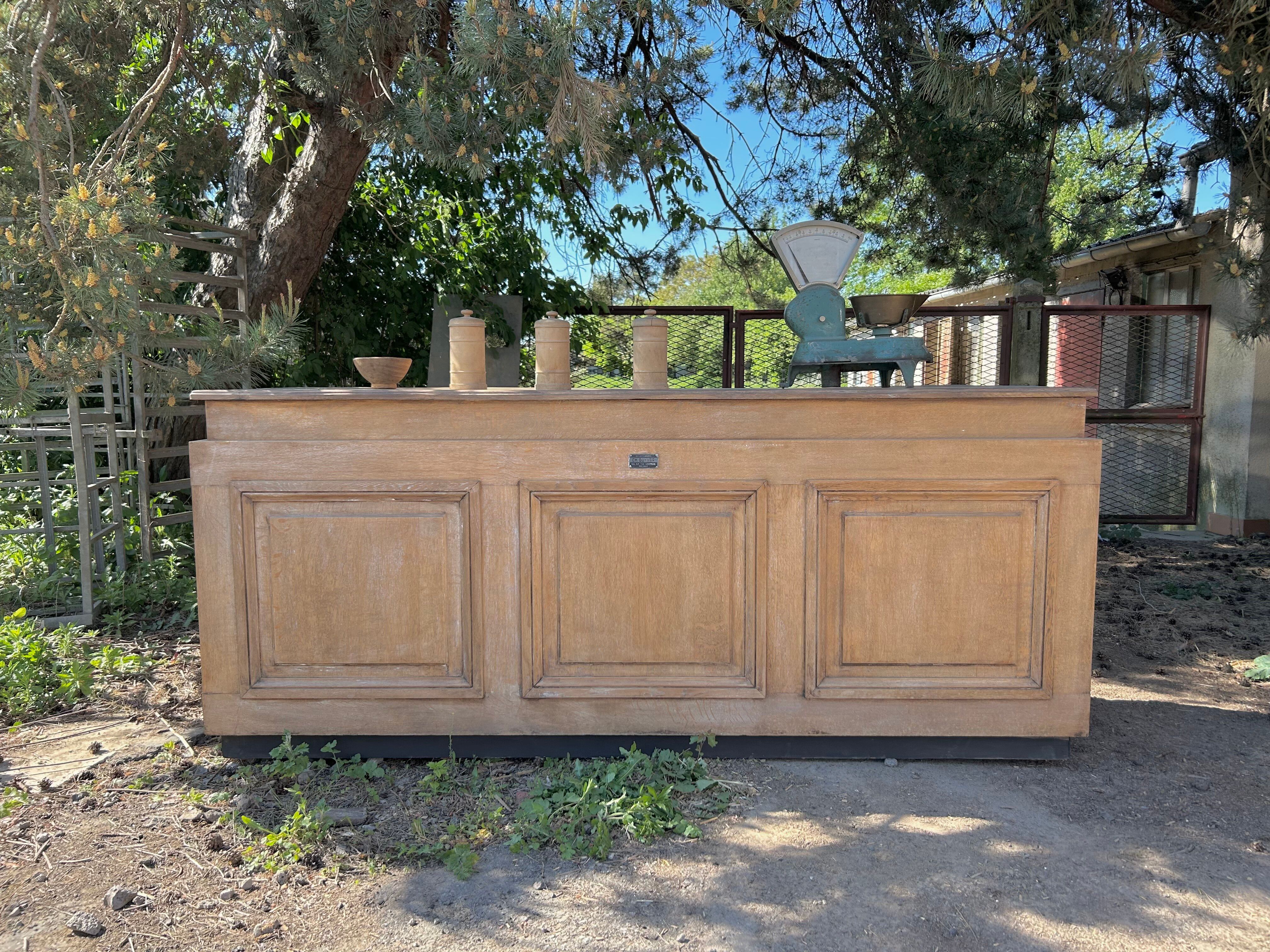 Exceptional antique counter 220 cm