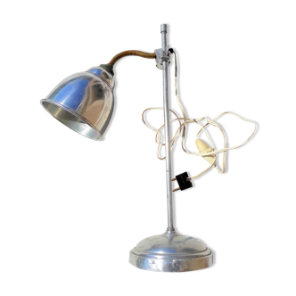 Old Art Deco Office Workshop Lamp Aluminum Lampshade