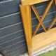 pair of antique solid wood headboards