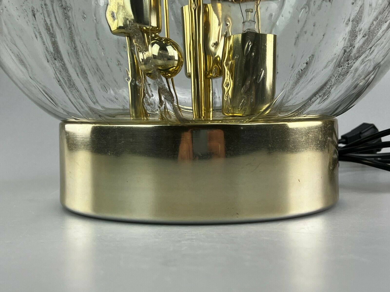 60s 70s table lamp ball lamp Doria "Big Ball" glass space age design