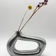 Vase sculptural en fonte d’aluminium, 1970s