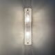 Vintage ice glass wall lamp , 1970s