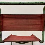 Rare Bauhaus Mart Stam tubular chair by Thonet / original green colour