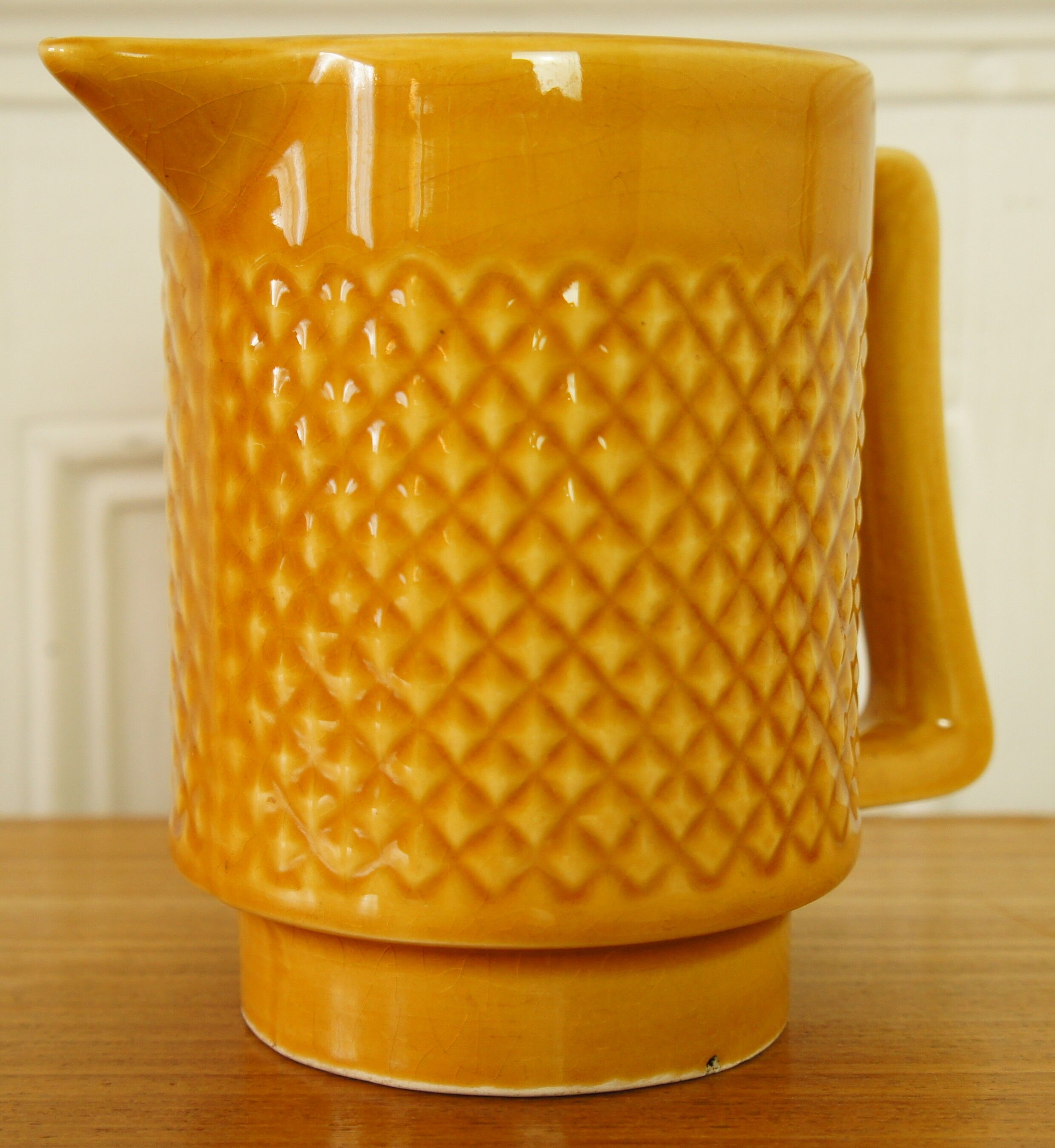 Ceramic pitcher Sarreguemines France