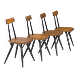 Laukaan Puu set of four ‘Pirkka’ dining chairs by Ilmari Tapiovaara