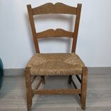 Children's straw country chair