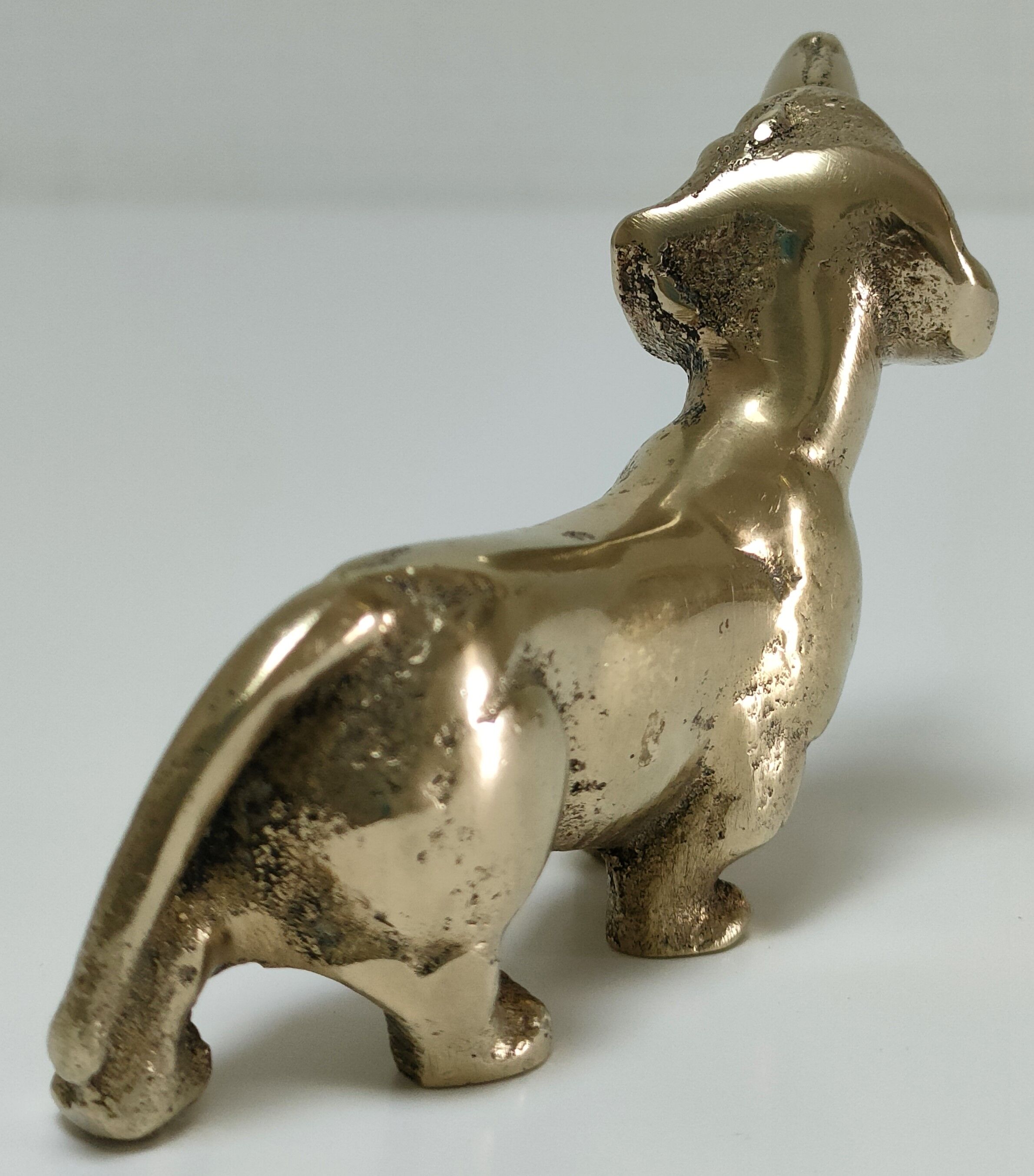 Solid brass dachshund 60s/70s