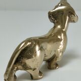 Solid brass dachshund 60s/70s