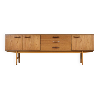 Buffet/Long John en teck « Avalon » du milieu du siècle. Élégant, vintage et moderne.