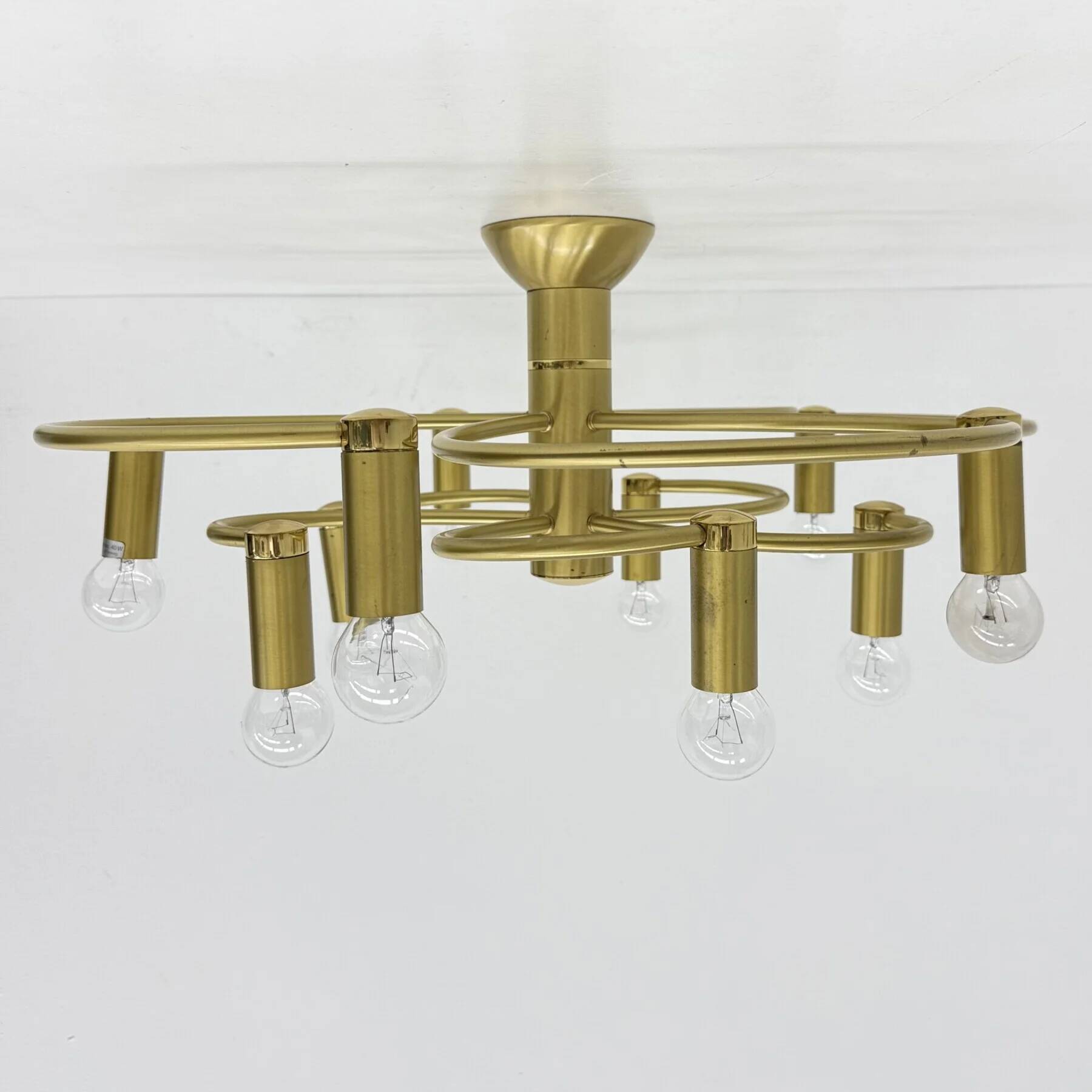 Vintage Hufnagel Leuchten ceiling light, 1970s