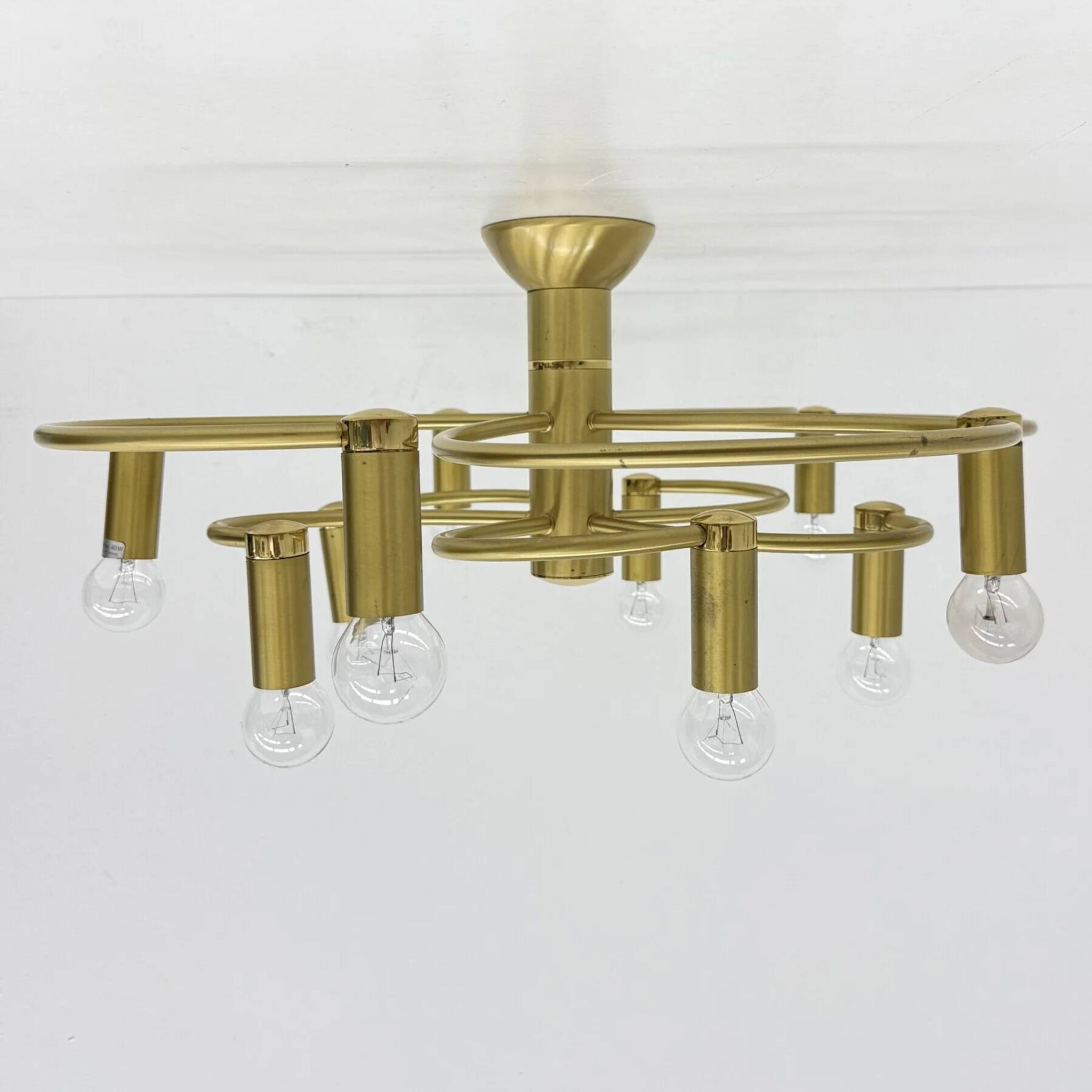 Vintage Hufnagel Leuchten ceiling light, 1970s