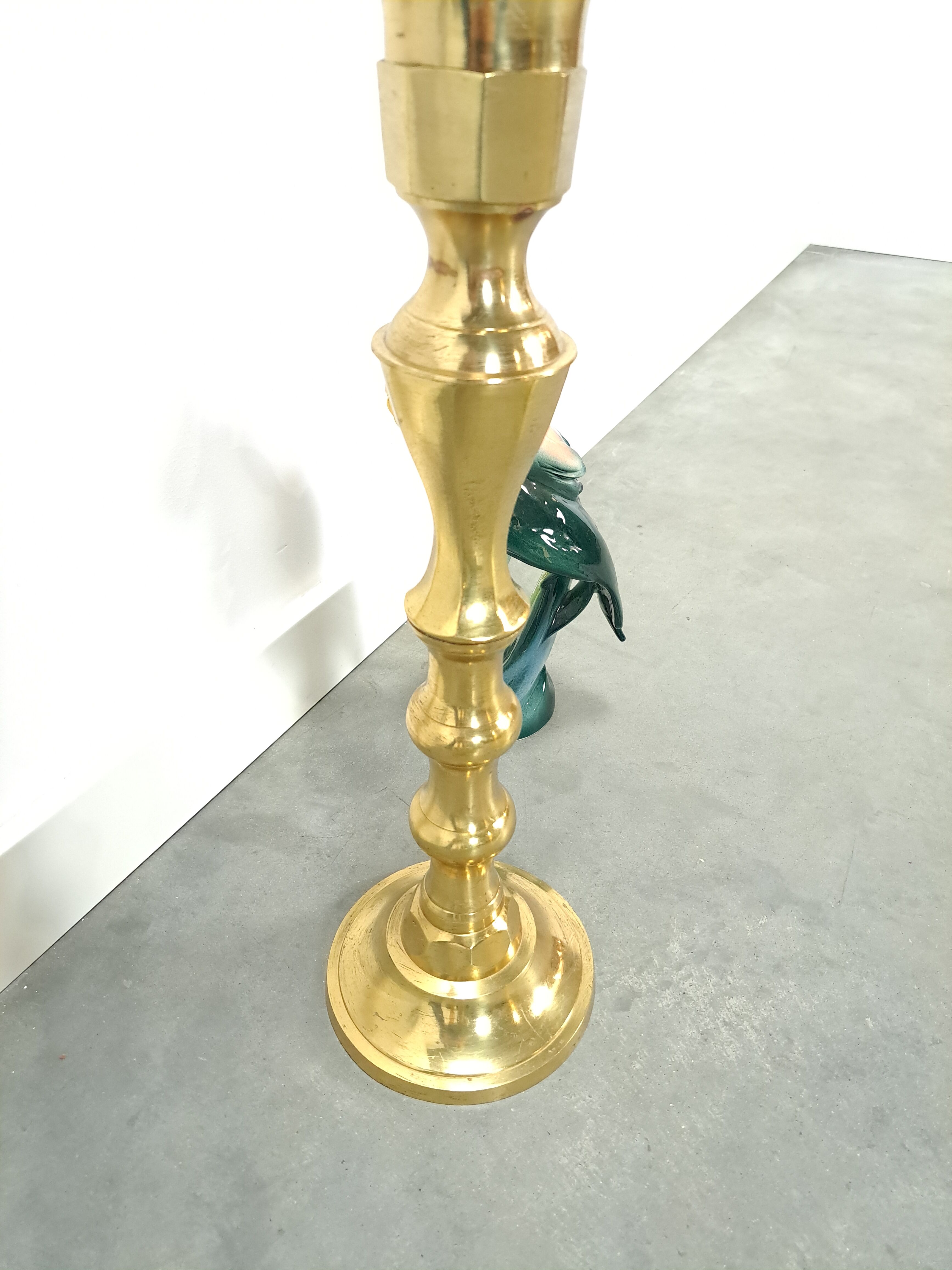 High gold candlestick vintage