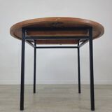 Vintage round dining table designed by Marcel Gascoin 1960s