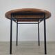 Vintage round dining table designed by Marcel Gascoin 1960s