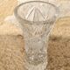 Chiseled crystal vase