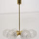 Vintage pendant with six cut glass lampshades, Kamenický Šenov, 1970´s
