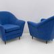 Pair of Ico Parisi MidCentury Modern Italian Armchairs for Ariberto Colombo
