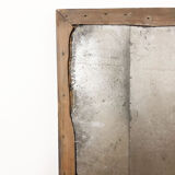 Antique foxed mirror square