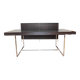 B&B Italia Maxalto - Athos table in wenge, chrome legs - design by Paola Piva.