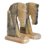 Onyx horse bookends