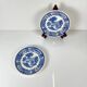 Set of 2 Villeroy & Boch "Burgenland" dessert plates, blue