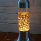 Psychedelic cylindrical lamp with aluminum and glass sequins, "Christel" type, vintage 1970