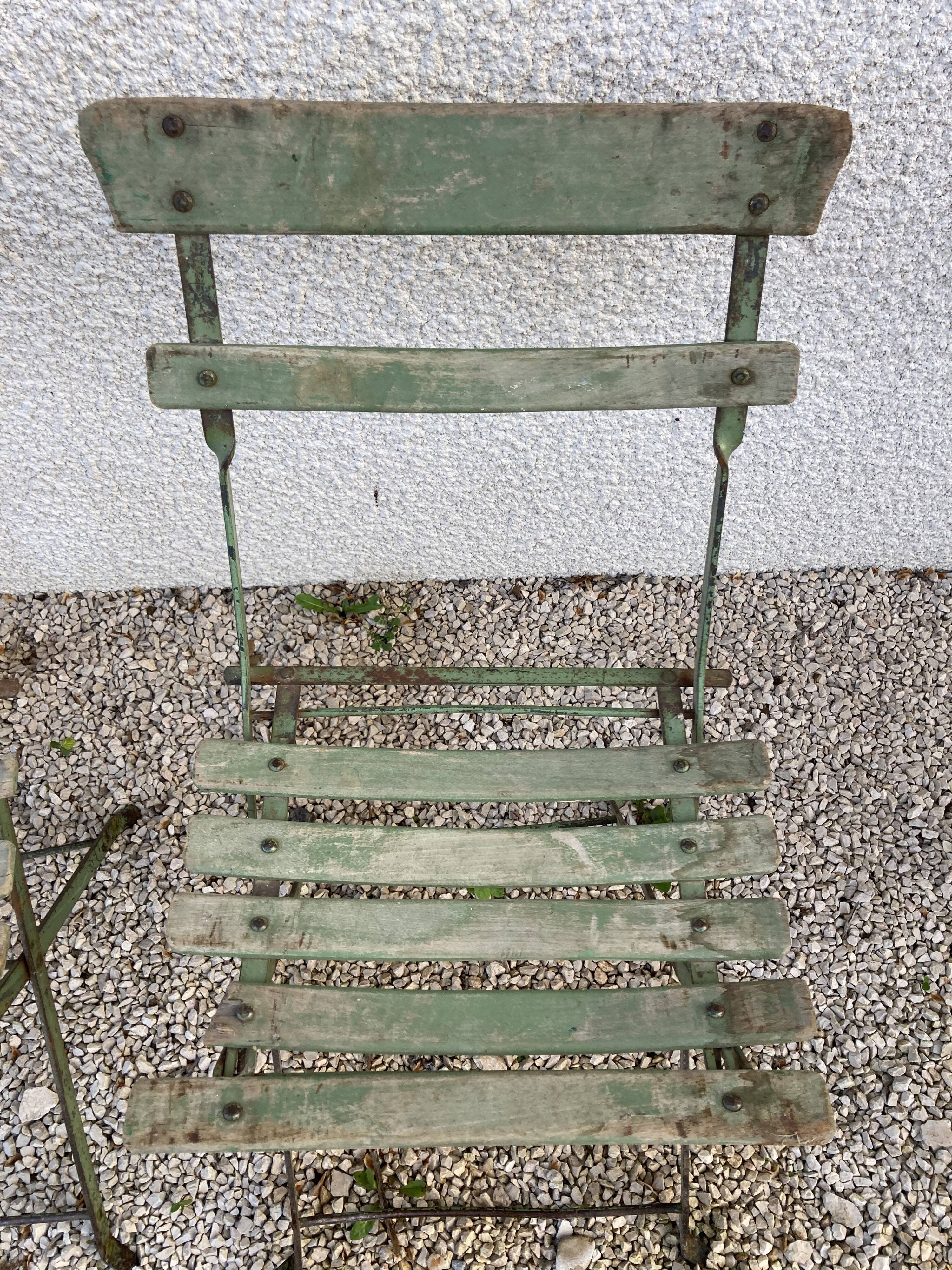 9 folding garden chairs