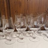 8 Rare Crystal Wine Glasses from the 2020s/30s - Vins Camp Romain Logo