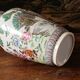 Chinese porcelain vase, peacocks, birds, trees, peonies