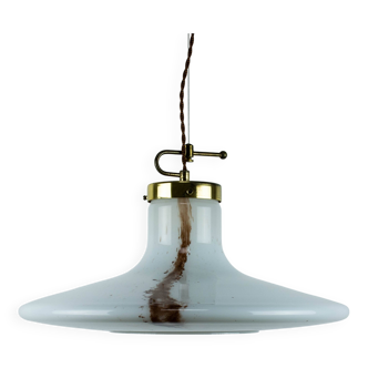 Peill & Putzler, Murano Like Large Glass Cirrus Pendant, 1970s