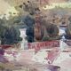 The Médicis Fountain, Luxembourg Garden, Two Signed Watercolours