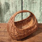 Vintage basket in woven wicker