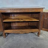 Low Norman sideboard carved in 19th century oak