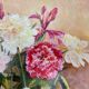 Still life with a bouquet of flowers.
