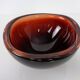 Swedish Burgundy Glass Bowl from Orrefors, 1960s