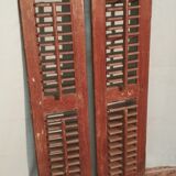 Paire de portes volets à jalousies