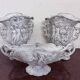Three-piece ceramic garniture with neo-classical decoration – 20th century