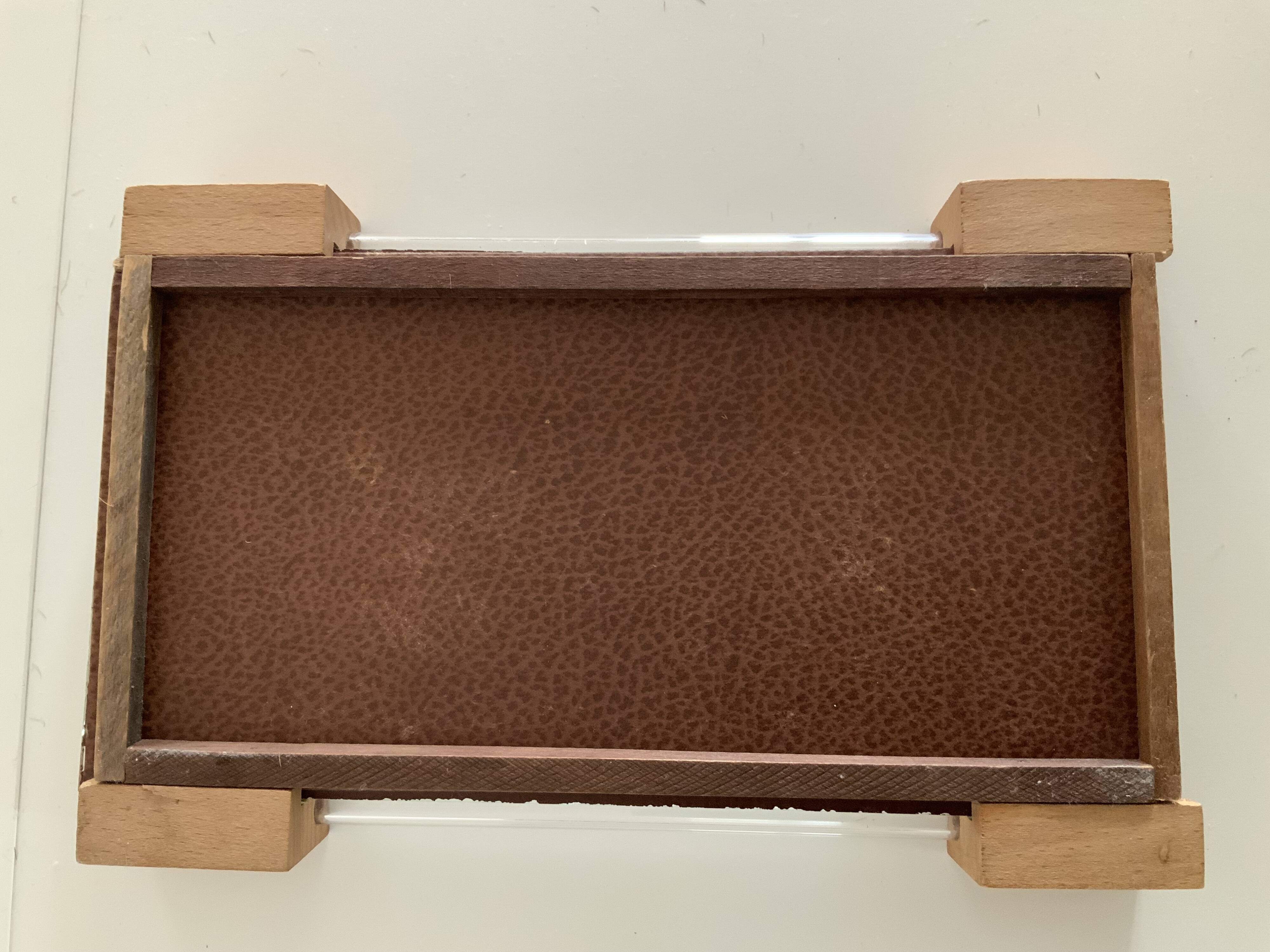 Small tray with mirror