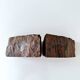 Vintage Petrified Wood Bookends, Library Decor, Bookshelf Marbled