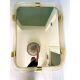 Scenographic Italian “Torciglione-Torchon” Murano Glass Wall Mirror