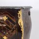 Lacquered chest of drawers with marble top. 1950s.