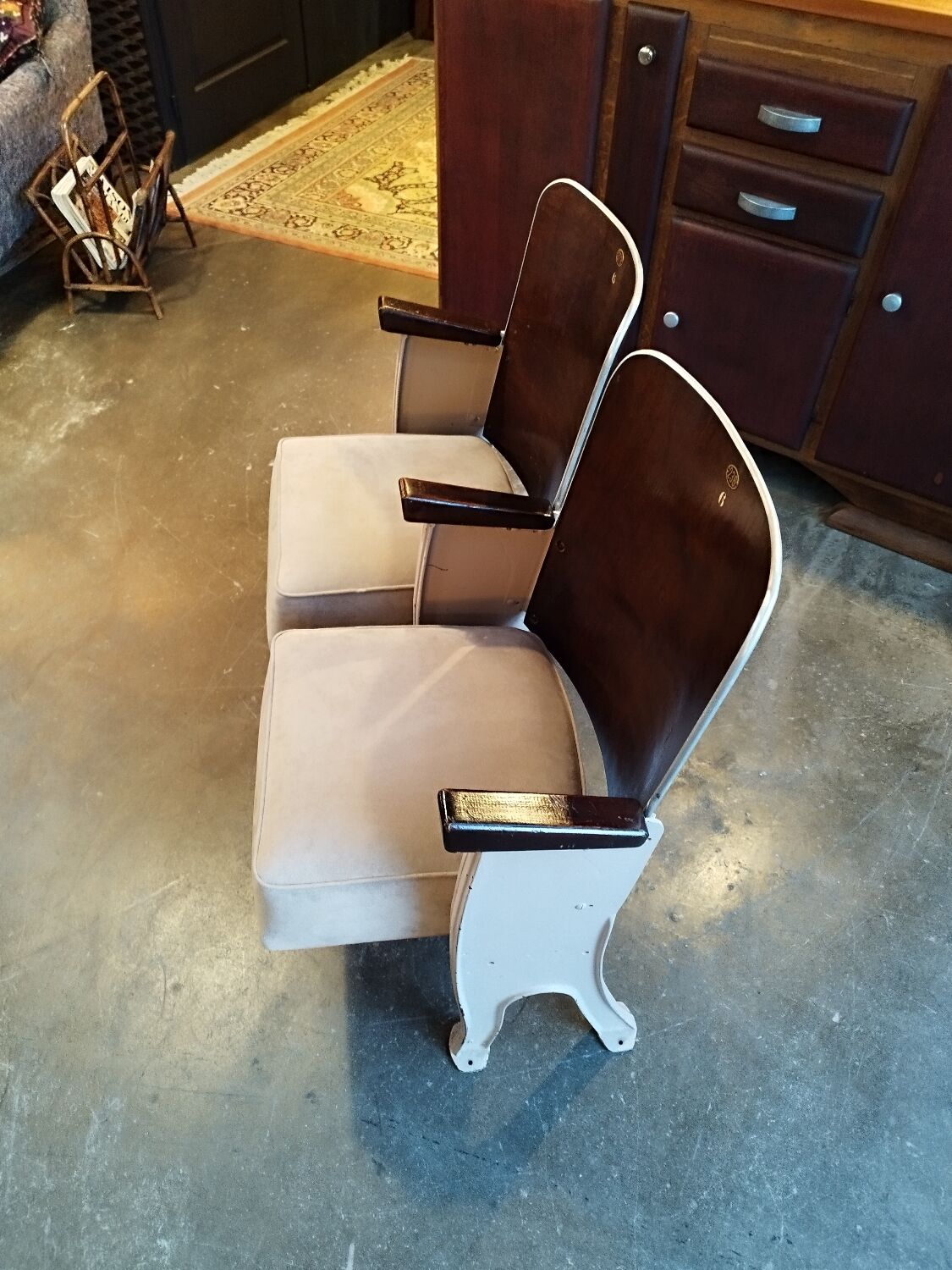 Cinema bench 2 seats 50s