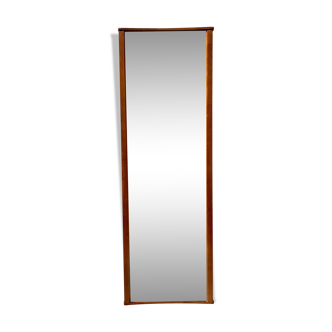 Vintage Teak Wall Mirror  44x134cm