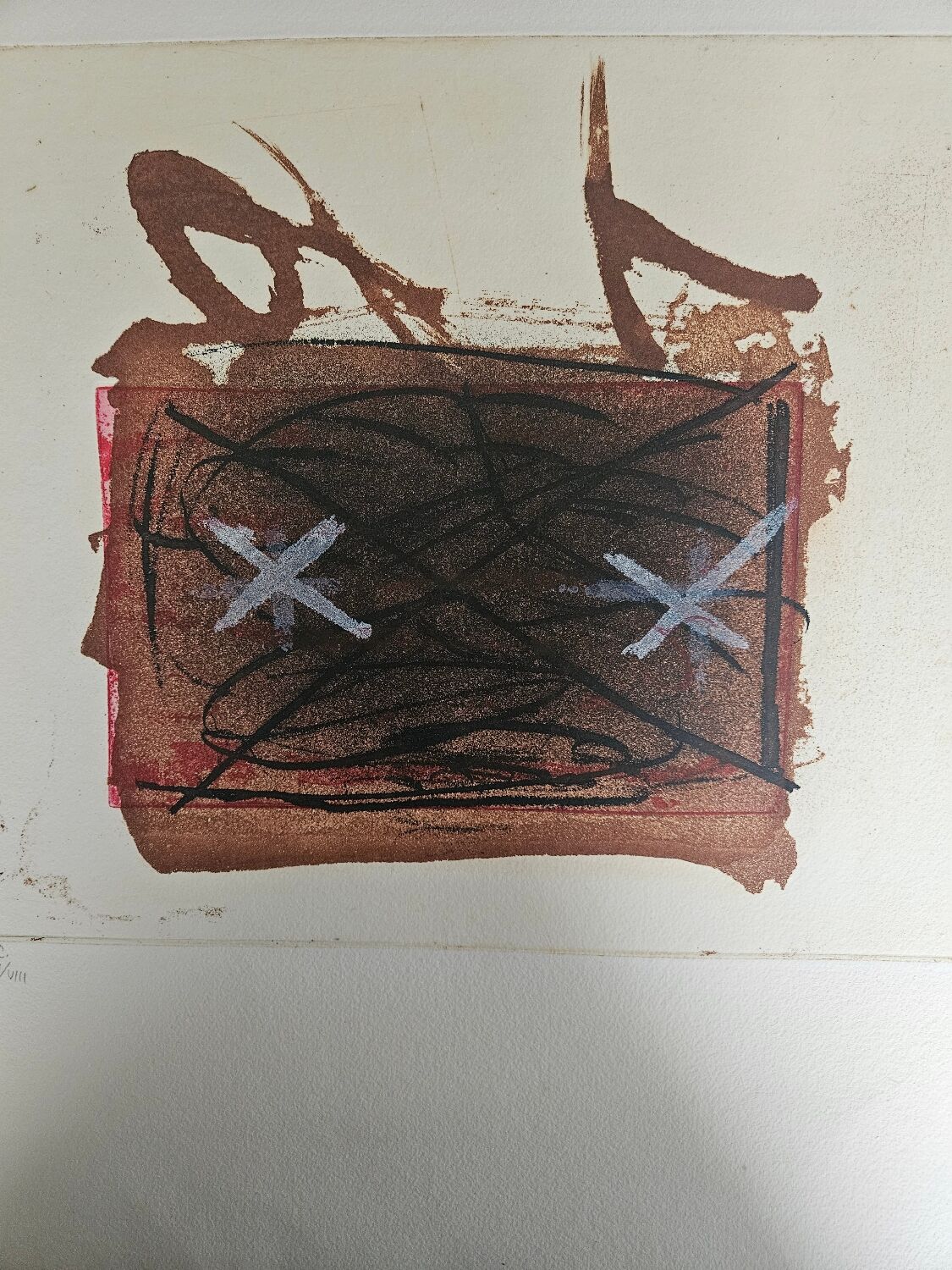 Original lithograph by Antoni Tàpies